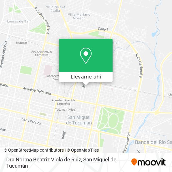 Mapa de Dra Norma Beatriz Viola de Ruiz