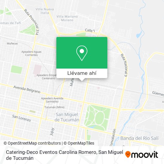 Mapa de Catering-Deco Eventos Carolina Romero