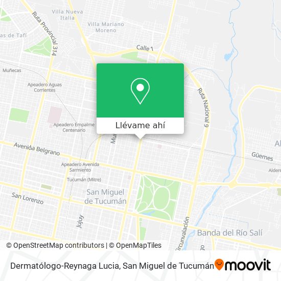Mapa de Dermatólogo-Reynaga Lucia