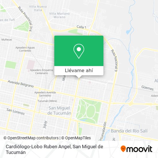 Mapa de Cardiólogo-Lobo Ruben Angel