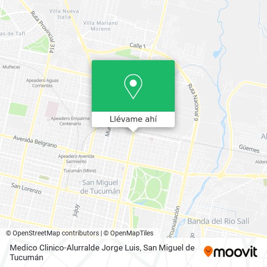 Mapa de Medico Clinico-Alurralde Jorge Luis