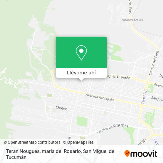 Mapa de Teran Nougues, maria del Rosario