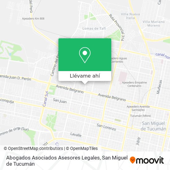 Mapa de Abogados Asociados Asesores Legales