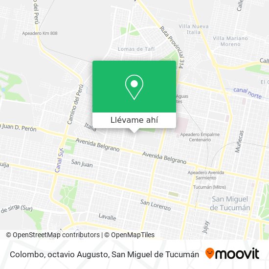 Mapa de Colombo, octavio Augusto