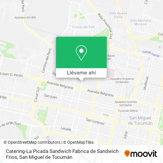 Mapa de Catering-La Picada Sandwich Fabrica de Sandwich Frios