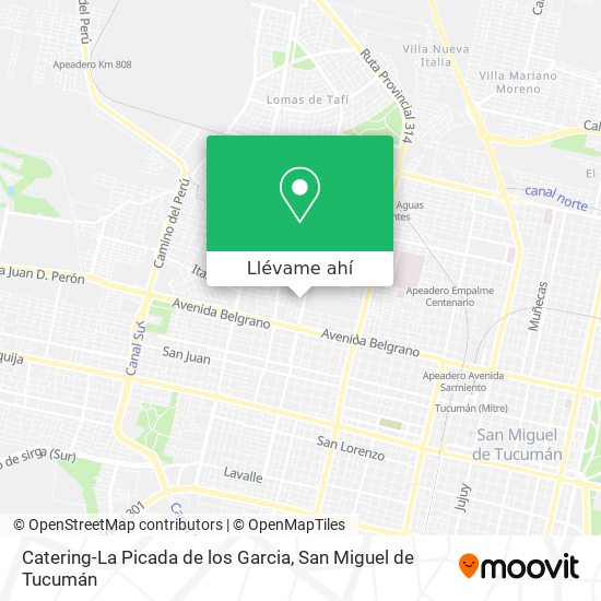 Mapa de Catering-La Picada de los Garcia