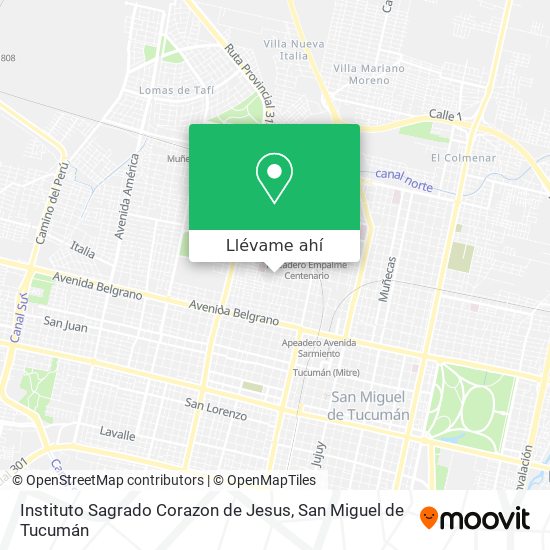 Mapa de Instituto Sagrado Corazon de Jesus