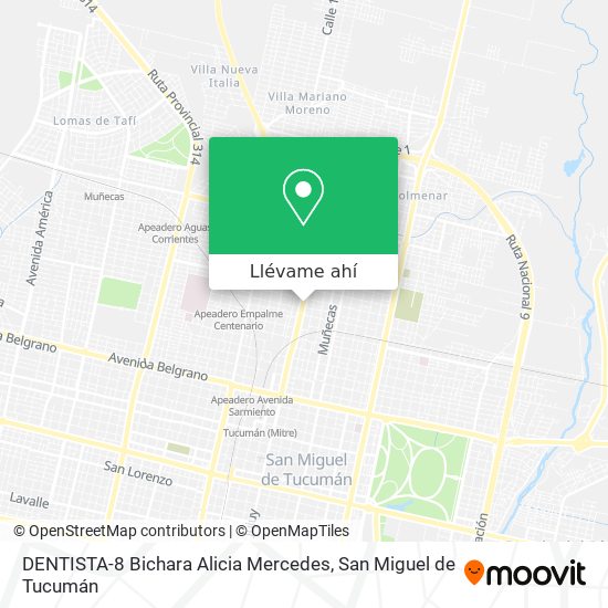 Mapa de DENTISTA-8 Bichara Alicia Mercedes