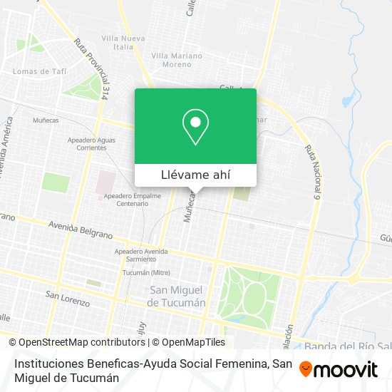 Mapa de Instituciones Beneficas-Ayuda Social Femenina