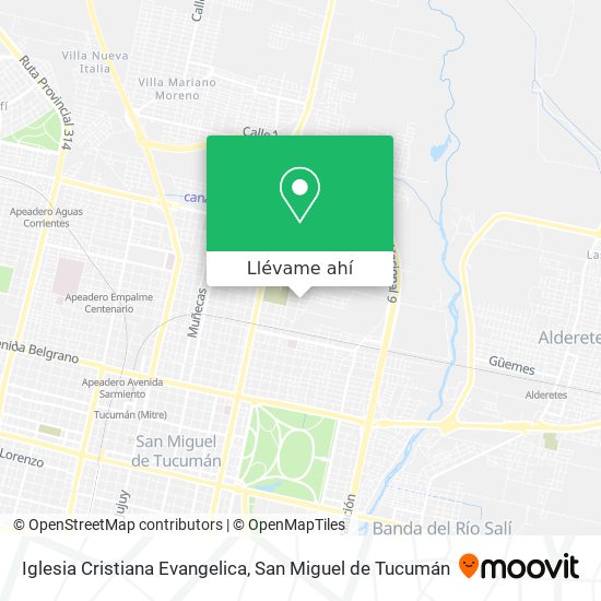 Mapa de Iglesia Cristiana Evangelica