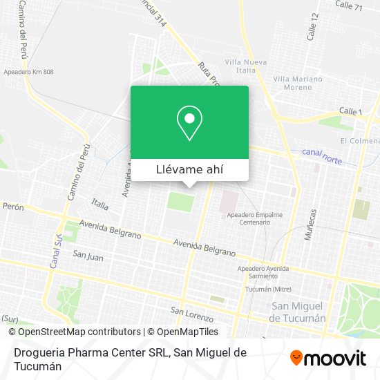 Mapa de Drogueria Pharma Center SRL
