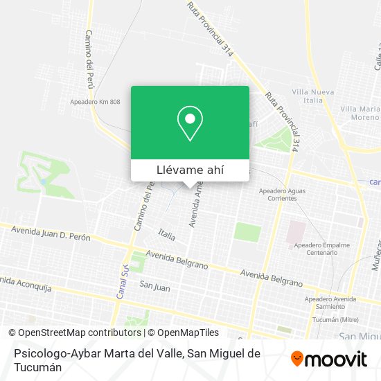 Mapa de Psicologo-Aybar Marta del Valle