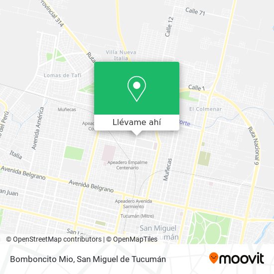 Mapa de Bomboncito Mio