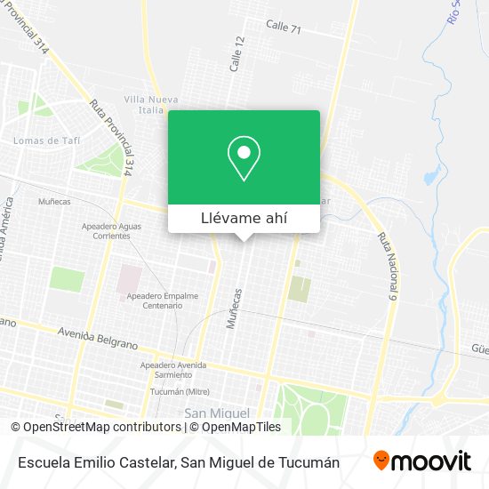 Mapa de Escuela Emilio Castelar