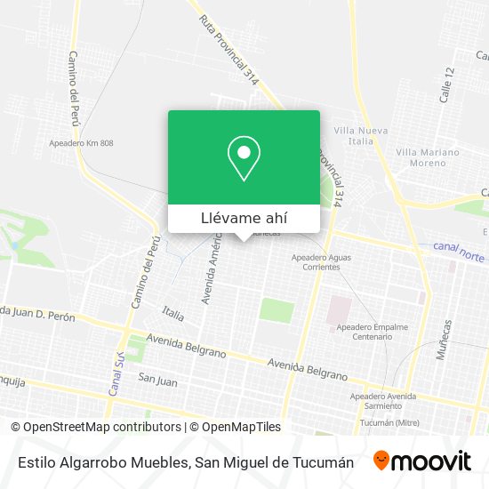 Mapa de Estilo Algarrobo Muebles