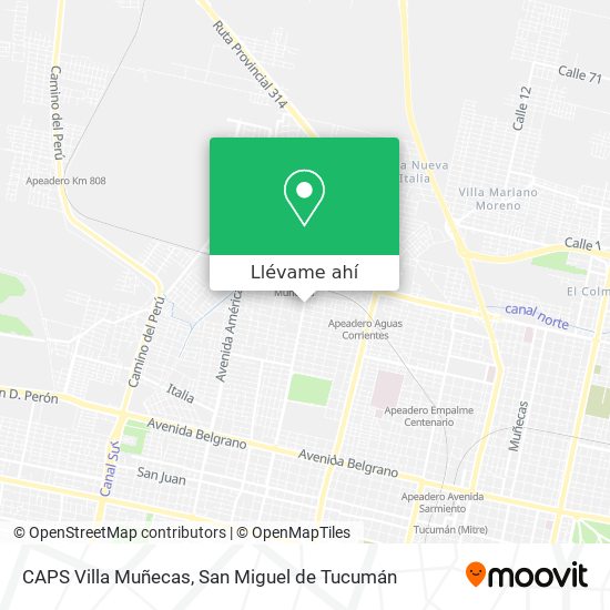 Mapa de CAPS Villa Muñecas