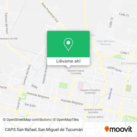 Mapa de CAPS San Rafael