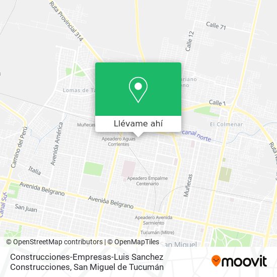 Mapa de Construcciones-Empresas-Luis Sanchez Construcciones