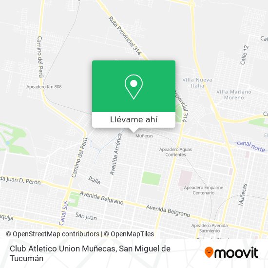 Mapa de Club Atletico Union Muñecas
