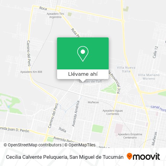 Mapa de Cecilia Calvente Peluquería