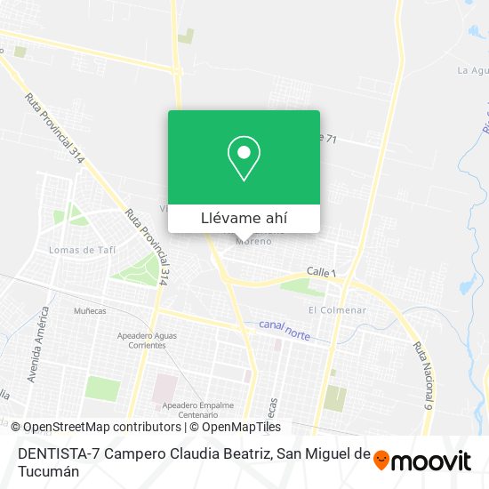 Mapa de DENTISTA-7 Campero Claudia Beatriz