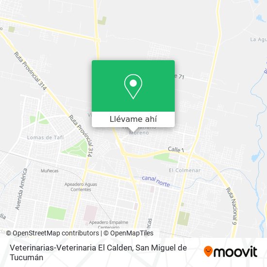 Mapa de Veterinarias-Veterinaria El Calden