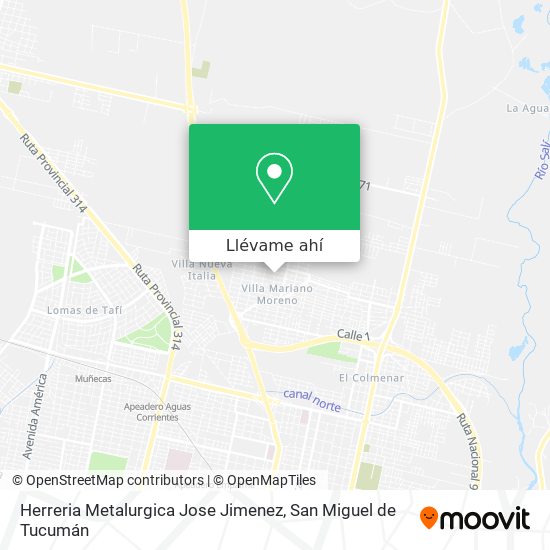 Mapa de Herreria Metalurgica Jose Jimenez