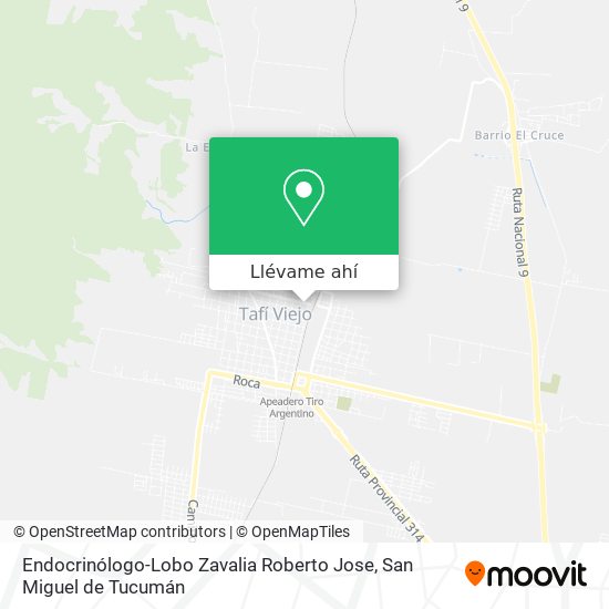 Mapa de Endocrinólogo-Lobo Zavalia Roberto Jose