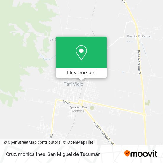 Mapa de Cruz, monica Ines