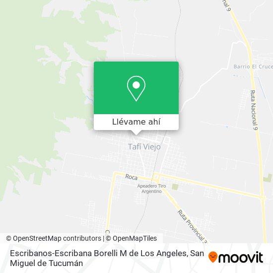 Mapa de Escribanos-Escribana Borelli M de Los Angeles
