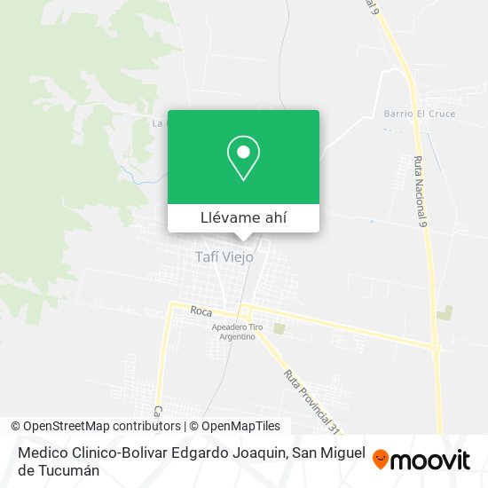 Mapa de Medico Clinico-Bolivar Edgardo Joaquin
