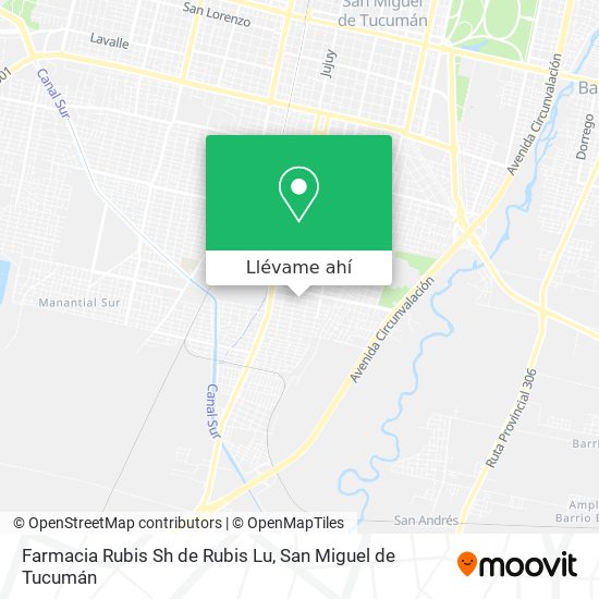 Mapa de Farmacia Rubis Sh de Rubis Lu