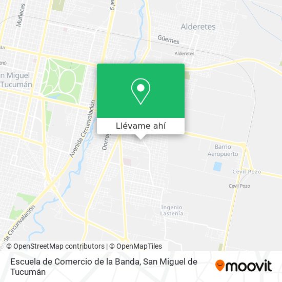 Mapa de Escuela de Comercio de la Banda