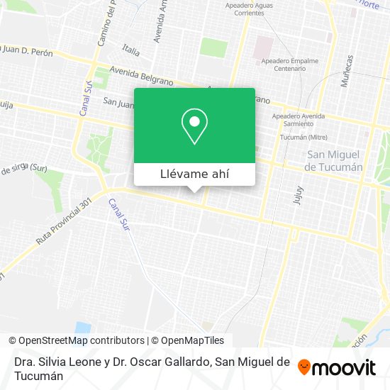 Mapa de Dra. Silvia Leone y Dr. Oscar Gallardo