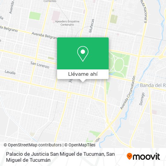 Mapa de Palacio de Justicia San Miguel de Tucuman