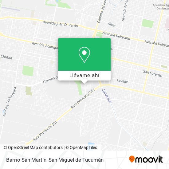 Mapa de Barrio San Martín