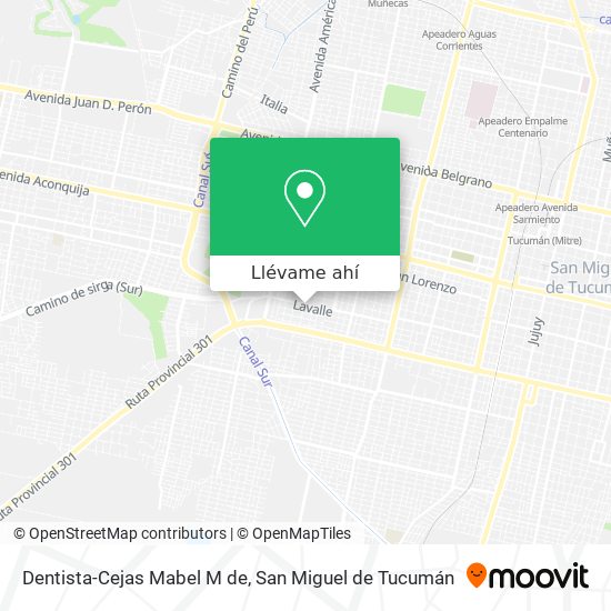 Mapa de Dentista-Cejas Mabel M de
