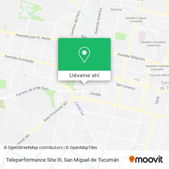 Mapa de Teleperformance Site III
