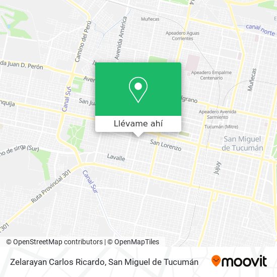Mapa de Zelarayan Carlos Ricardo