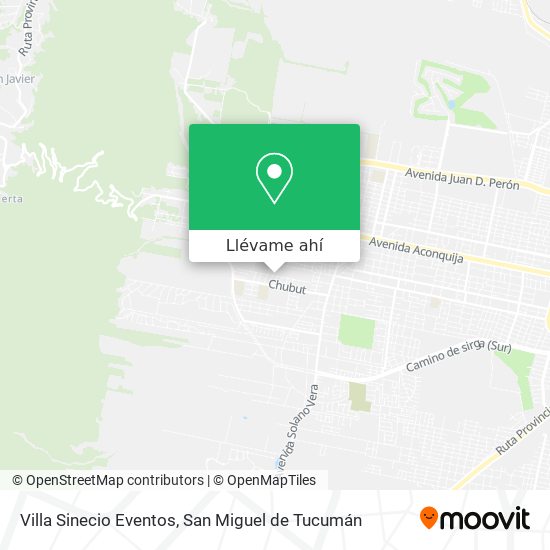 Mapa de Villa Sinecio Eventos