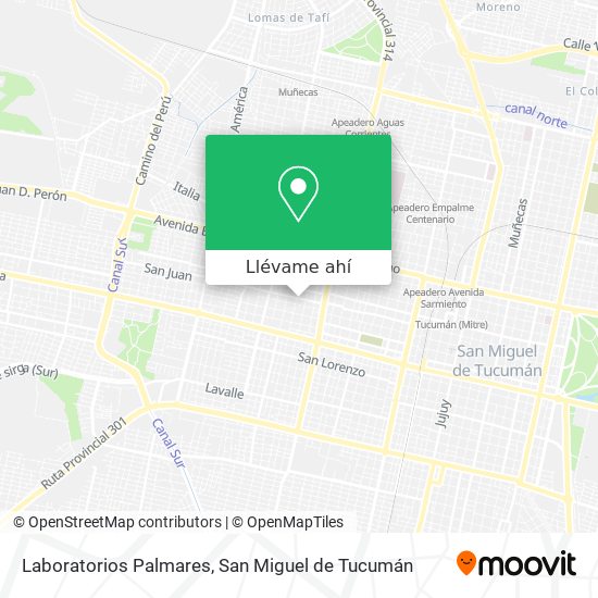 Mapa de Laboratorios Palmares