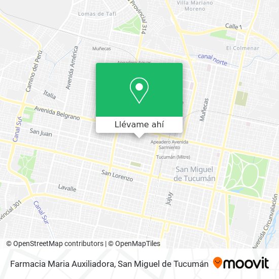 Mapa de Farmacia Maria Auxiliadora