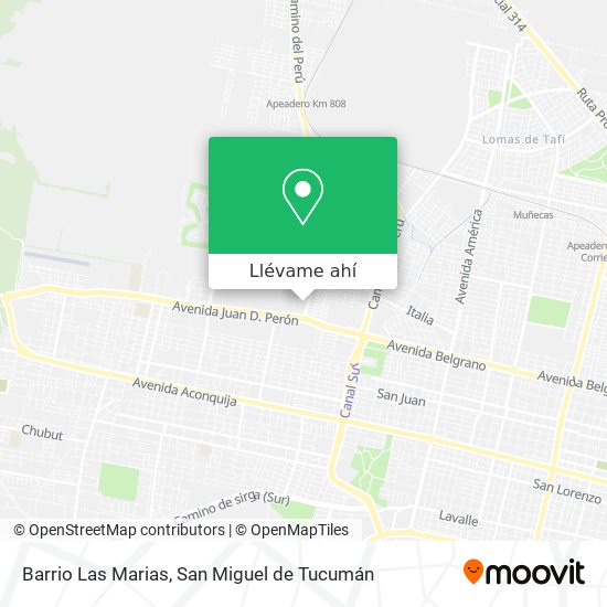 Mapa de Barrio Las Marias