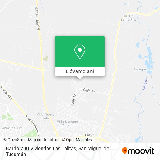 Mapa de Barrio 200 Viviendas Las Talitas