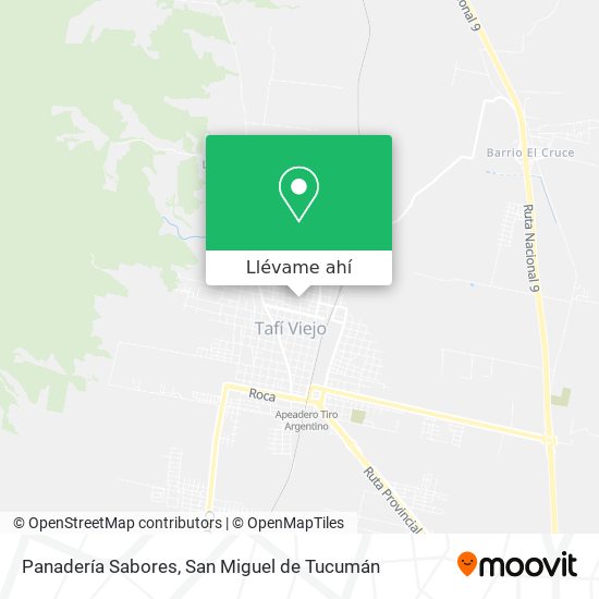 Mapa de Panadería Sabores