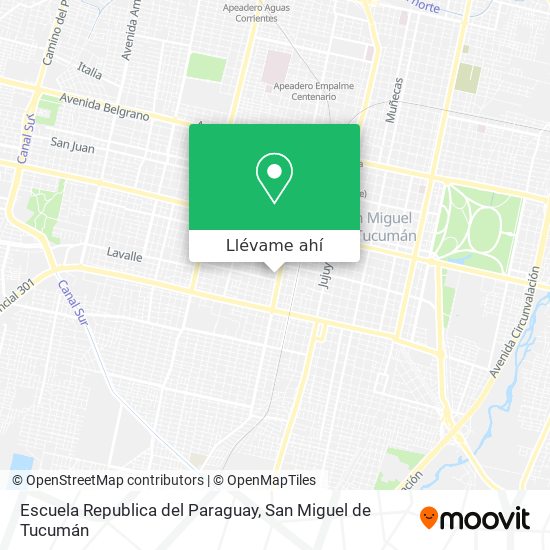 Mapa de Escuela Republica del Paraguay