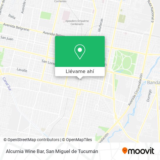 Mapa de Alcurnia Wine Bar