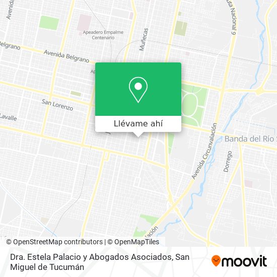Mapa de Dra. Estela Palacio y Abogados Asociados