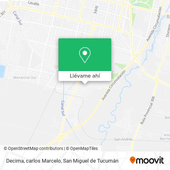 Mapa de Decima, carlos Marcelo