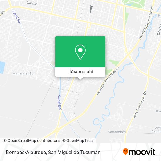 Mapa de Bombas-Alburque